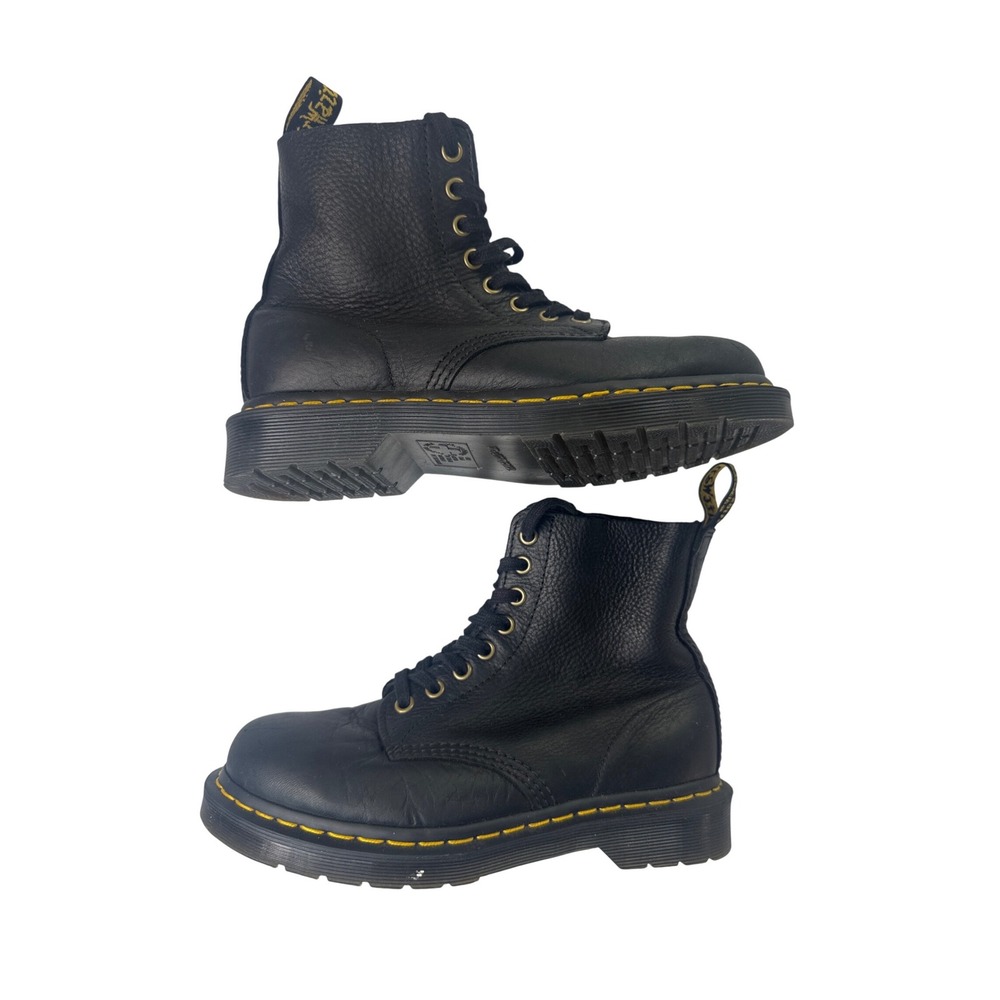 Dr. Martens 1460 Pascal Ambassador Black Leather Lace Up Boots goth skate punk 5